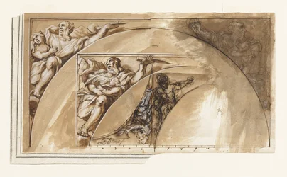 Entwurf für Spandrel-Dekoration